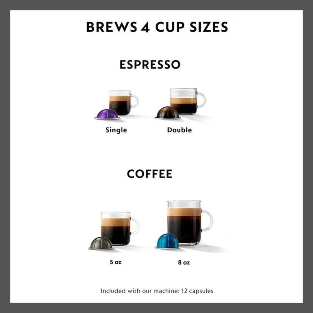Nespresso - 60 oz Coffee Maker Espresso Machine Blac Black - Picture 3 of 7